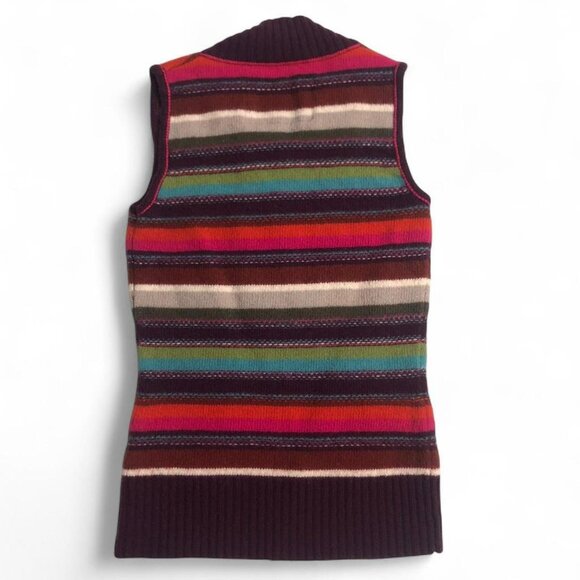 Vtg Mexx Striped Vest - Picture 4 of 5